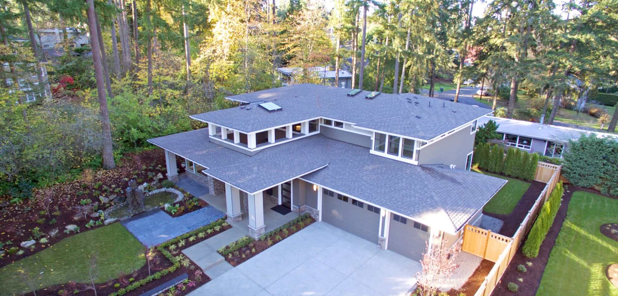 Residential low pressure roof cleaning service